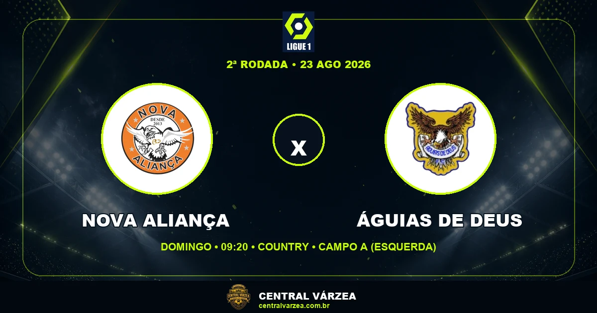Nova Aliança recebe Águias de Deus de olho na liderança da Ligue 1