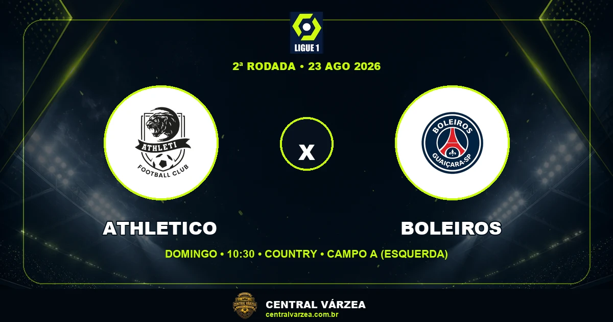 Athletico enfrenta Boleiros no fechamento da segunda rodada da Ligue 1